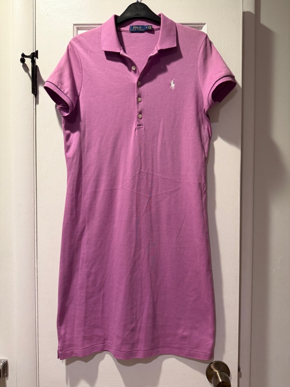 Polo by Ralph Lauren Lavender Pink Cotton Polo Mini Dress